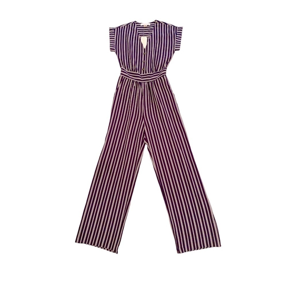 ⭐️ Jumpsuit ⭐️ by monteau Navy and White NWT size XS